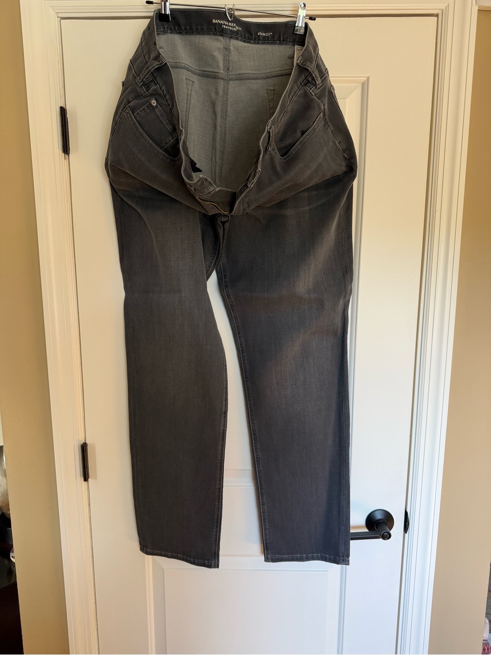 Banana Republic Men's Dark Gray Slim Fit Jeans